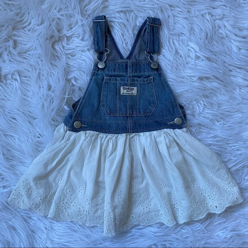 Oshkosh Baby Denim Eyelet Jumper